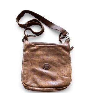 Roots Genuine Leather Crossbody Bag